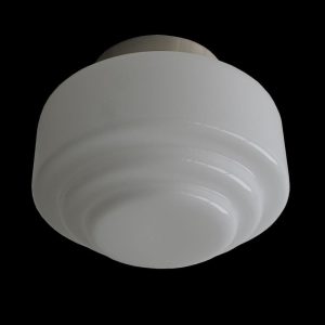 Art Deco plafondlamp Cambridge | wit | staal | Ø 30 cm